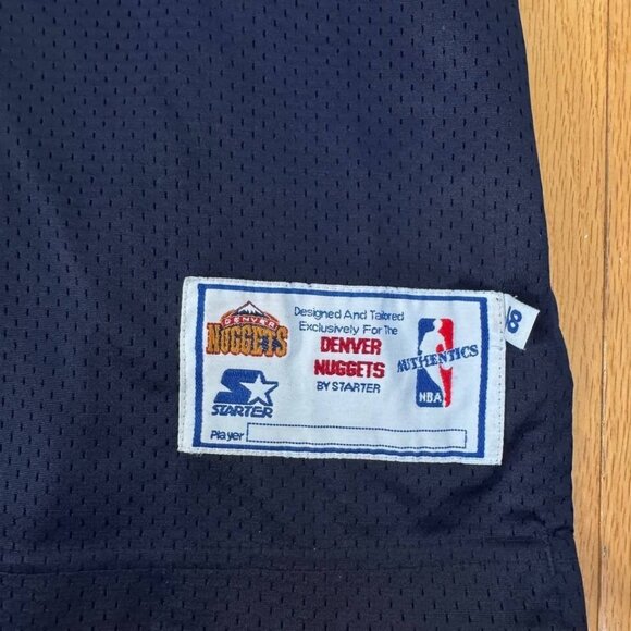 Vintage Starter Denver Nuggets Starter NBA Jersey – Size 48 – Authentic Look - Picture 7 of 9